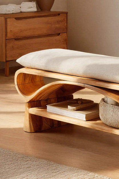 Minimalist Solid Wood Bench For Bedroom Interior Design Kitchnce