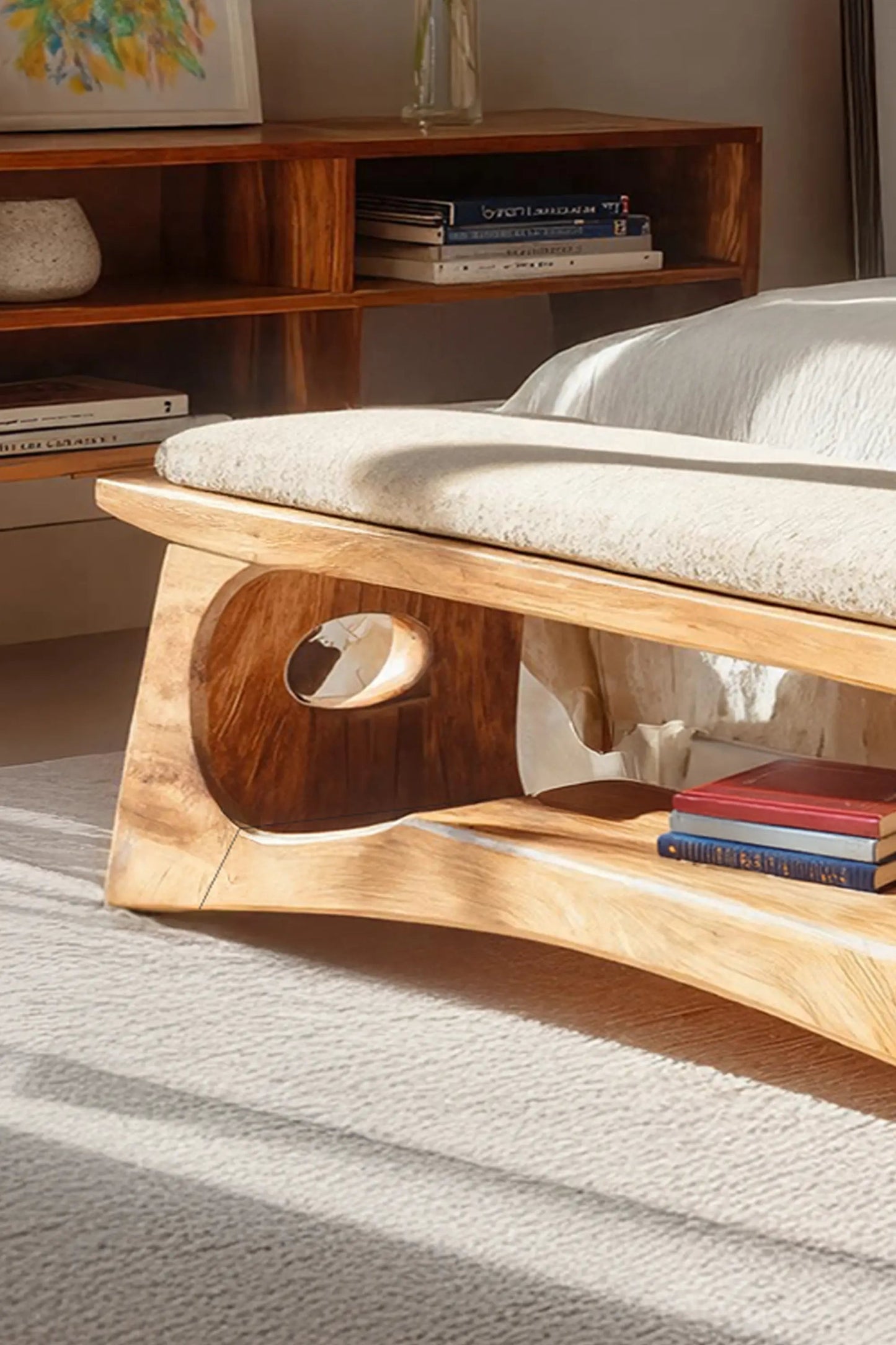 Modern Wooden Bench For Natural Bedroom Decor Kitchnce