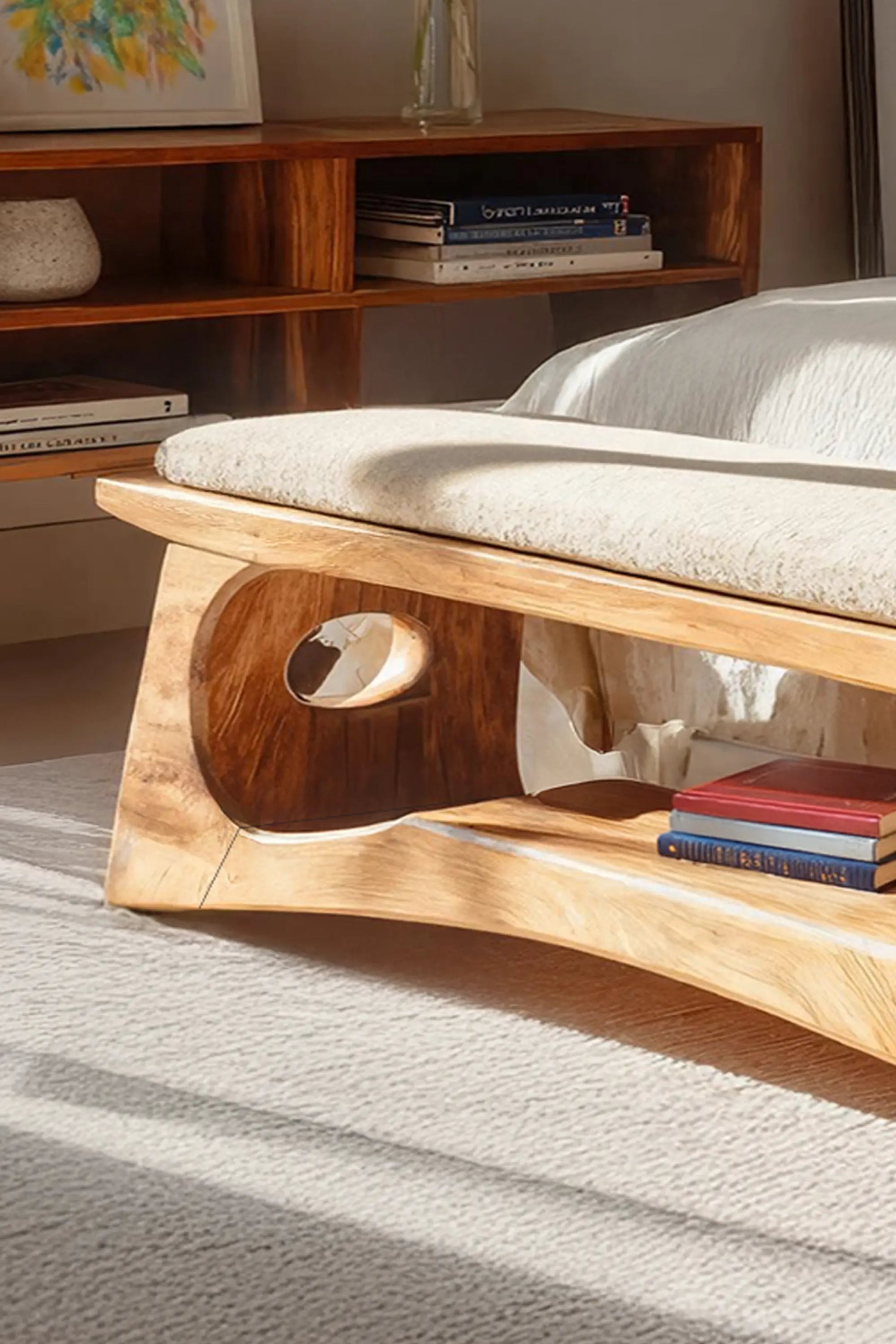 Modern Wooden Bench For Natural Bedroom Decor Kitchnce