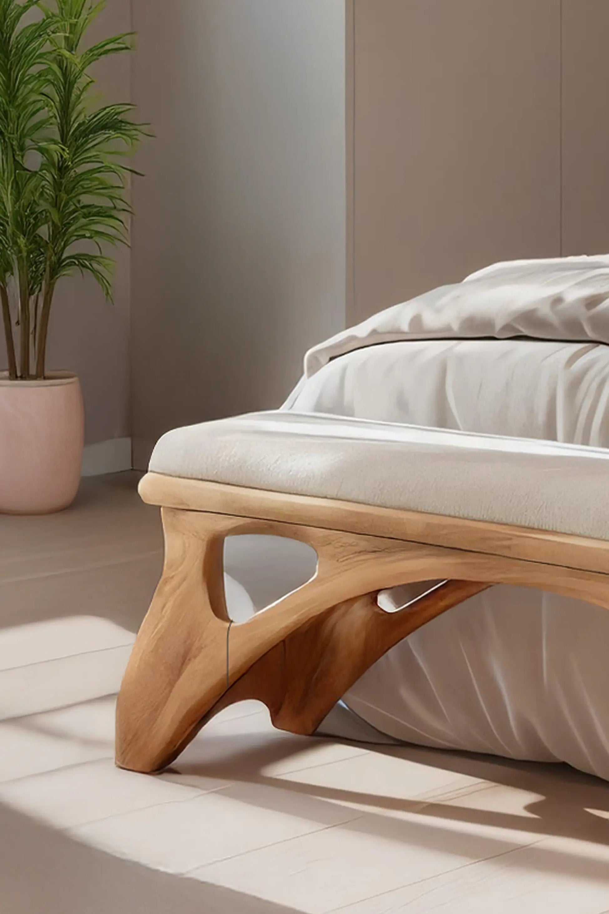 Handcrafted Bedroom Bench For Natural Interior Styling Kitchnce