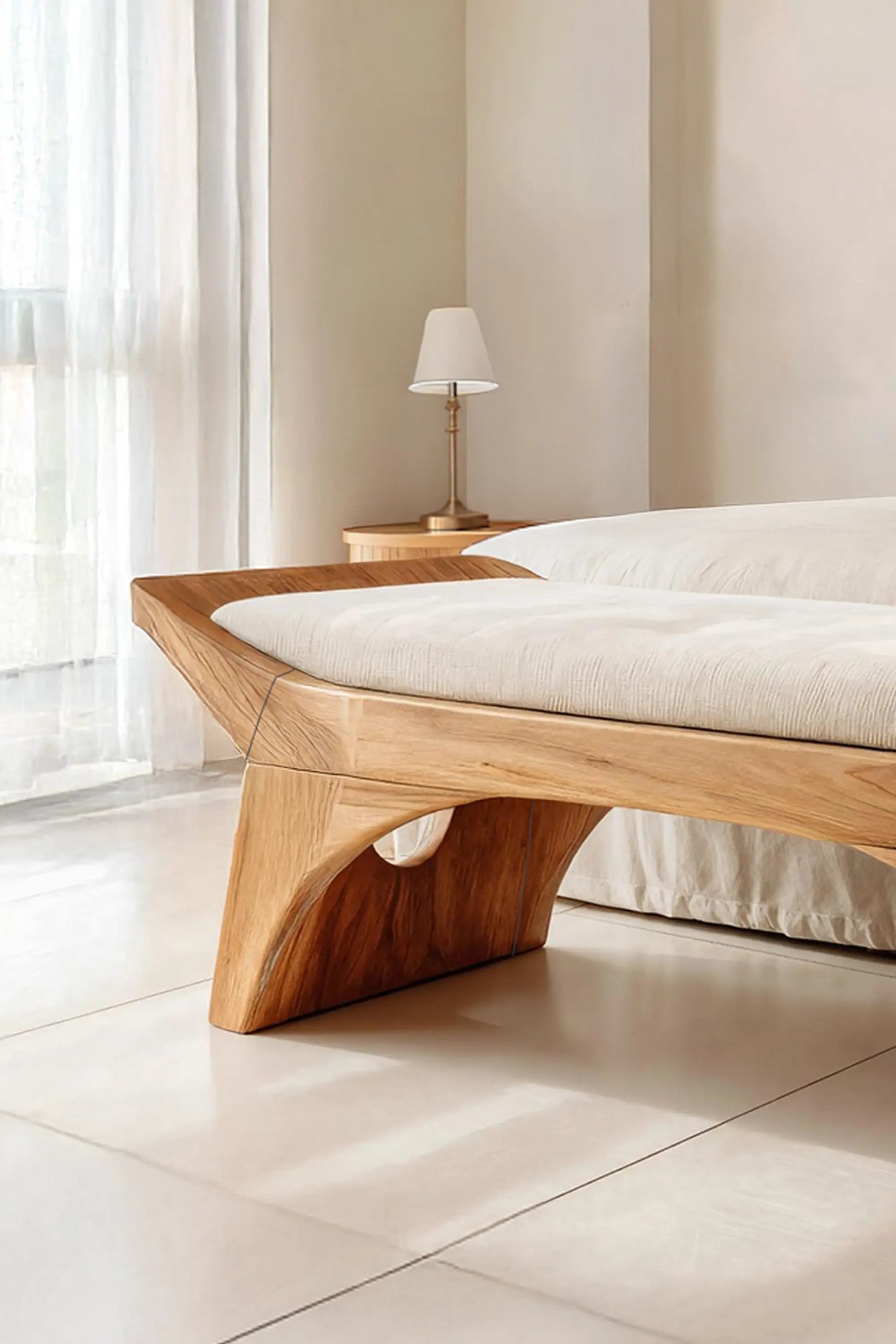 Farmhouse Wooden Bench With Shelf For Bedroom Setup Kitchnce