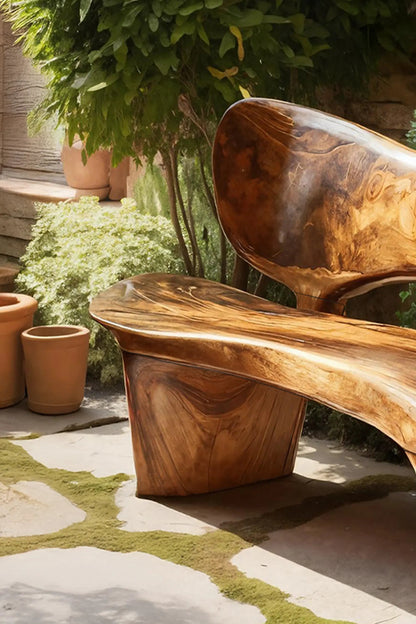 Handcrafted Outdoor Wooden Bench For Serene Garden Corners Kitchnce