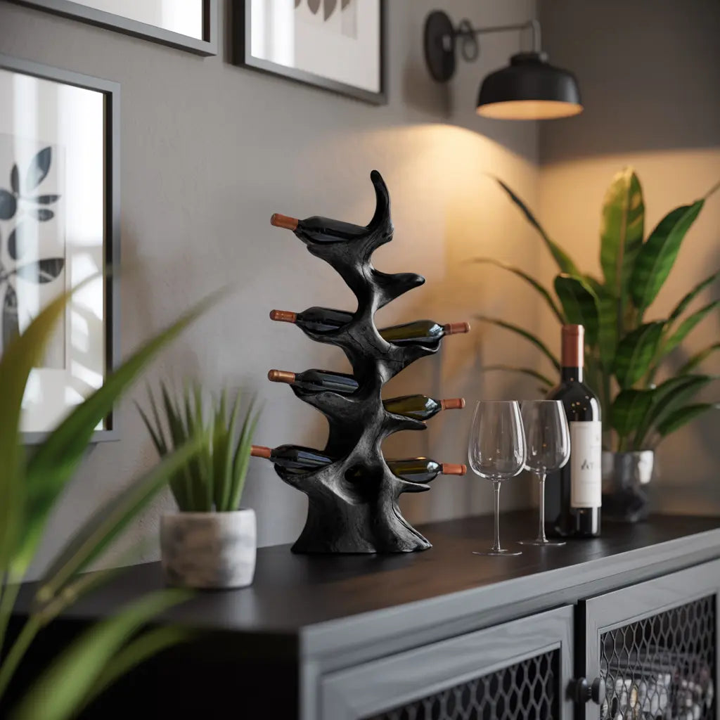 Handcrafted Wine Rack For Furniture Wine Display Unit Kitchnce