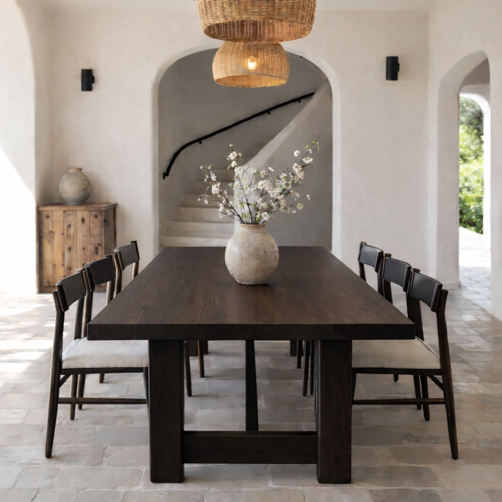 Solid Wood Dining Table Timeless Modern Design