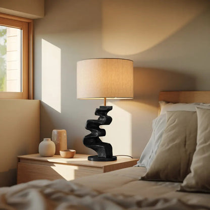 Modern Sculptural Table Lamp For Living Room And Bedroom Kitchnce