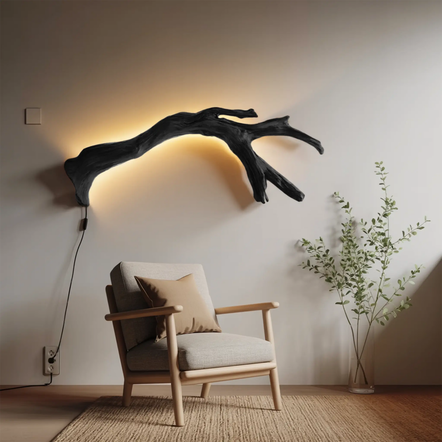 Modern Organic Branch LED Wall Lamp For Bedroom Kitchnce