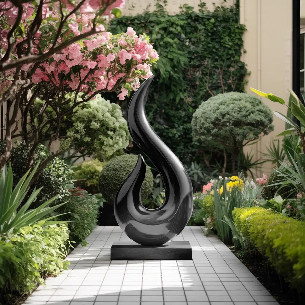 Handcrafted Abstract Sculpture For Outdoor Wall Design Kitchnce