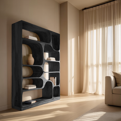 Artistic Bookcase For Living Room Or Bedroom Kitchnce