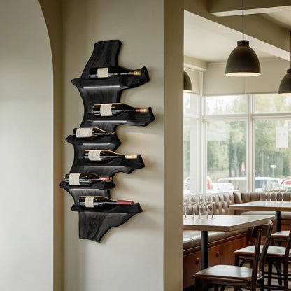Farmhouse Live Edge Wine Holder For Entryway Furniture Decor Kitchnce
