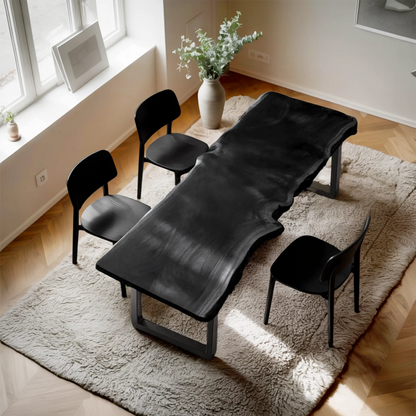 Rustic Live Edge Conference Table For Modern Office Kitchnce