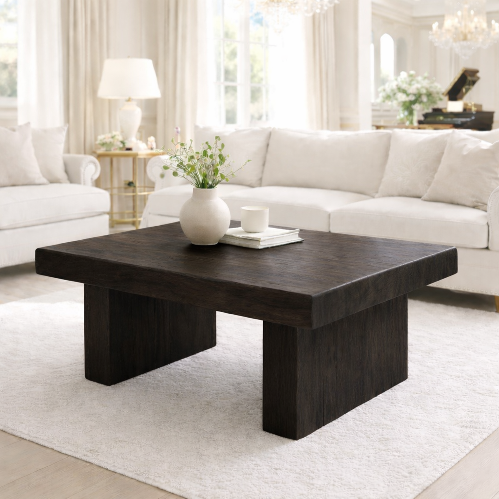 Solid Wood Coffee Table for Modern Living Rooms Kitchnce