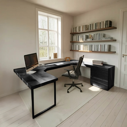 Modern U Shaped Desk For Home Office Use Kitchnce