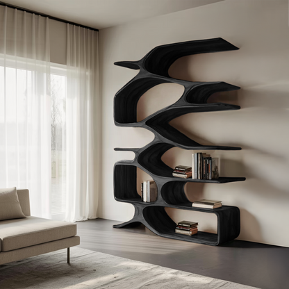 Organic Sculptural Bookshelf For Living Decor Kitchnce