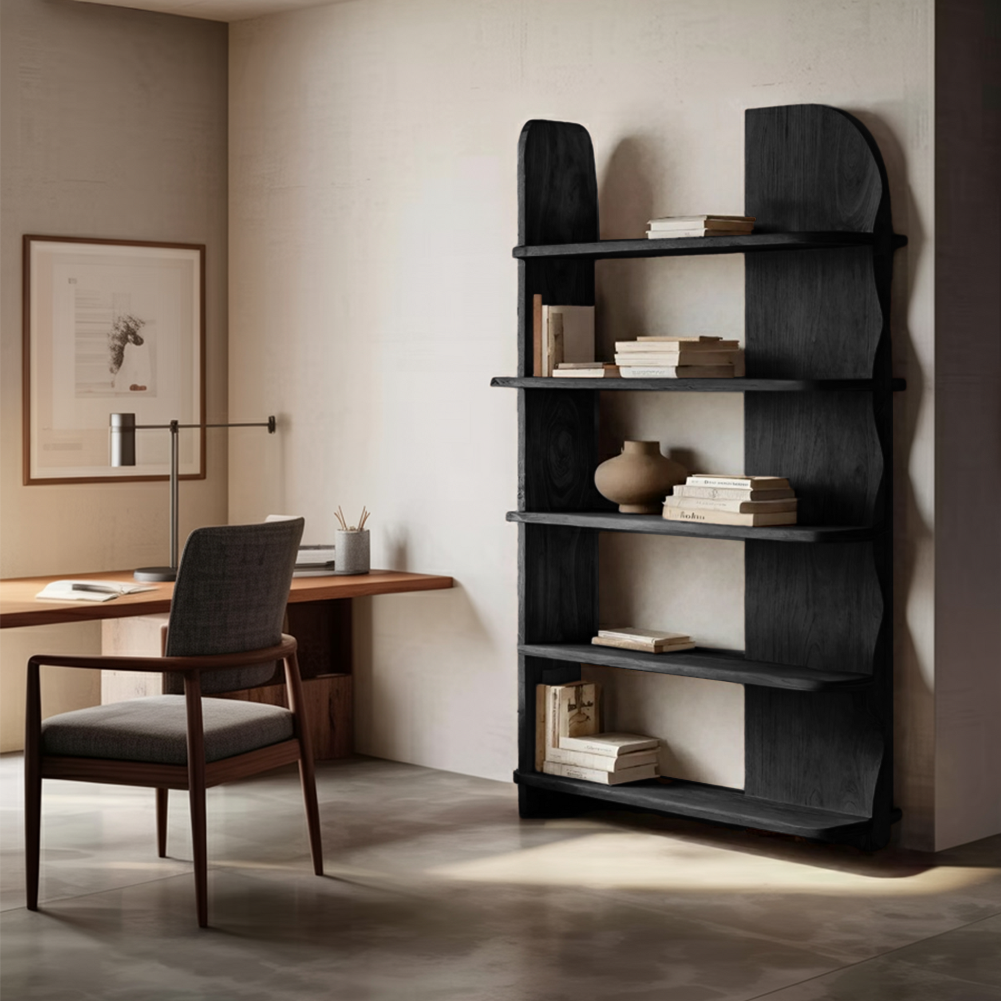 Minimalist Bookcase Sculptural Design For Living Decor Kitchnce