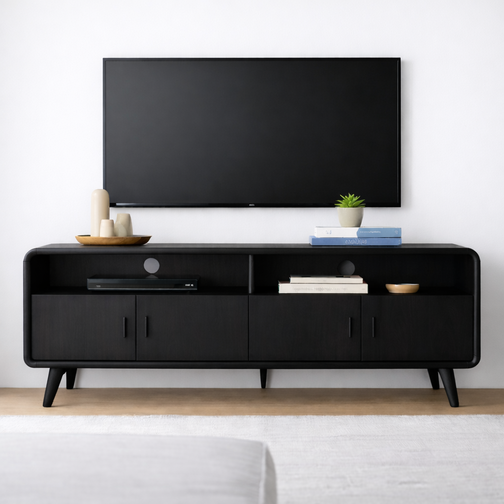 Modern Solid Wood TV Stand for Modern Living Rooms Kitchnce