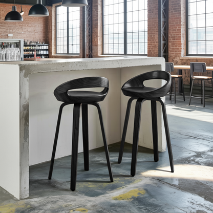 Modern Curved Bar Stools For Kitchen Island Counter Dining Kitchnce