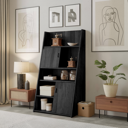 Modern Slanted Cabinet With Sliding Doors For Kitchen Entryway And Living Room Kitchnce