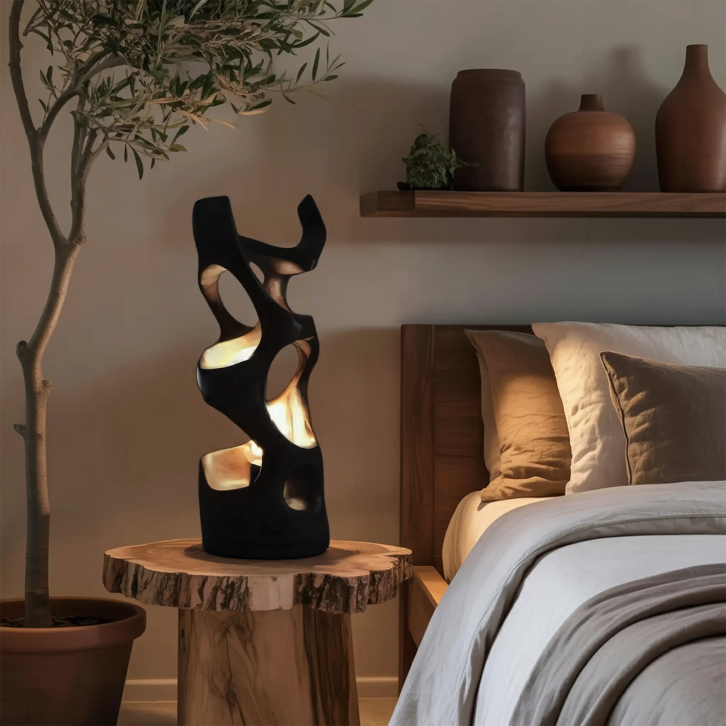 Modern Abstract Table Lamp For Bedroom Or Living Room Kitchnce