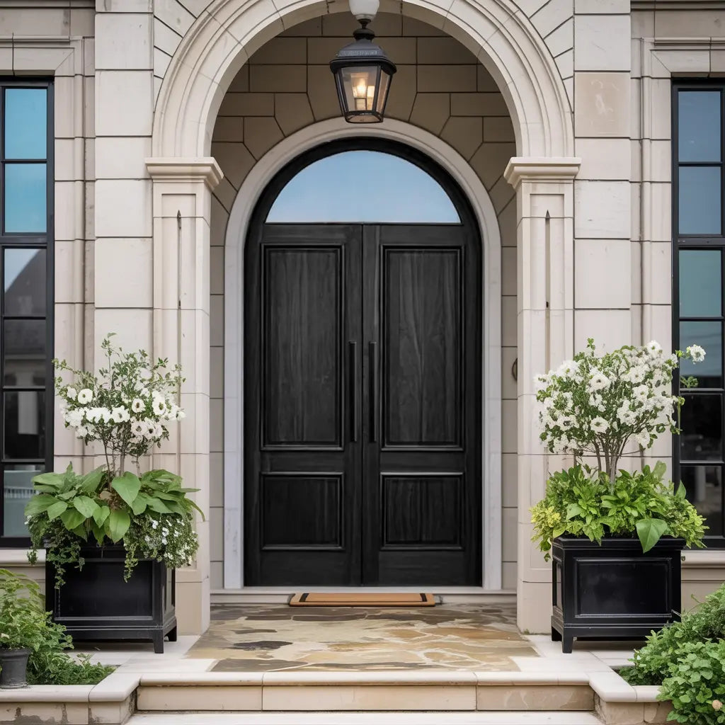 Modern Arched Entry Door For Minimalist Contemporary Home Kitchnce