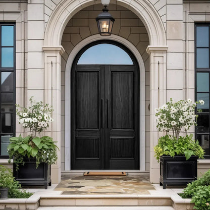 Modern Arched Entry Door For Minimalist Contemporary Home Kitchnce