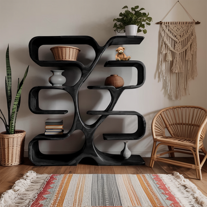 Artistic Bookshelf Display For Living Room Or Home Office Kitchnce