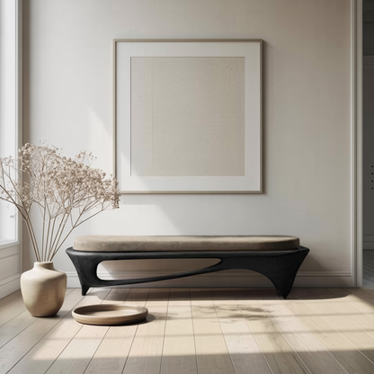 Modern Sculptural Entryway Bench For Living Room Kitchnce