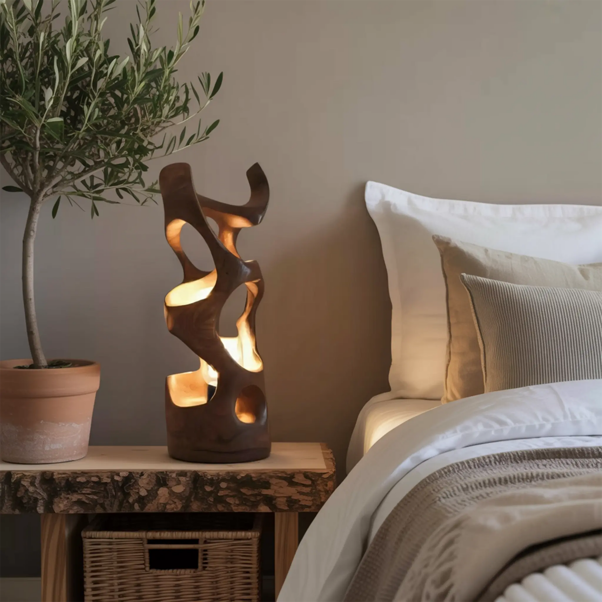 Modern Abstract Table Lamp For Bedroom Or Living Room Kitchnce