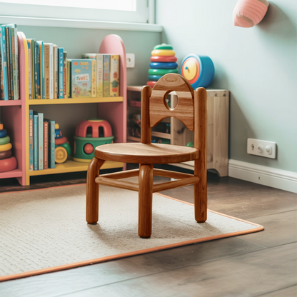 Montessori Toddler Chair With Round Backrest For Playroom Preschool And Nursery Kitchnce