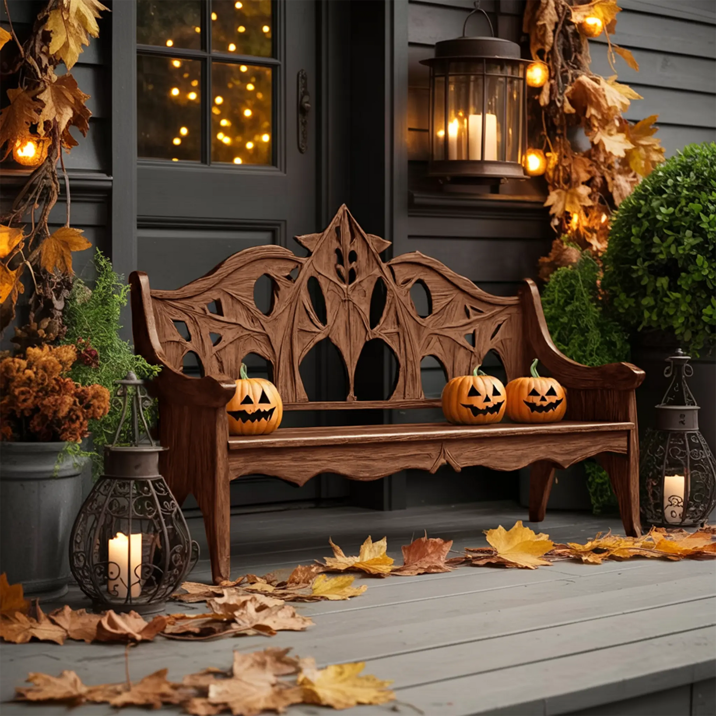 Mid Century Halloween Patio Chair For Spooky Outdoor Design Kitchnce