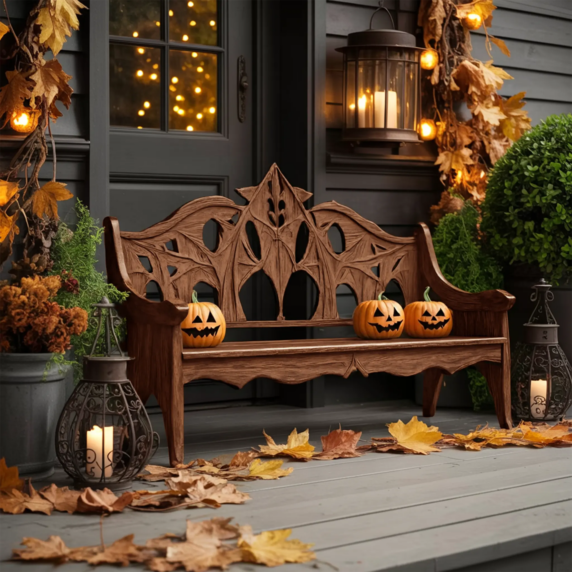 Mid Century Halloween Patio Chair For Spooky Outdoor Design Kitchnce
