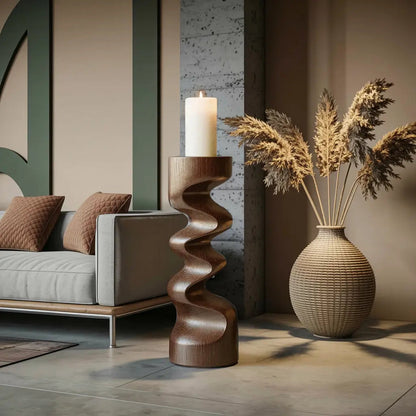 Rustic Wooden Abstract Decor For Living Room Display Kitchnce