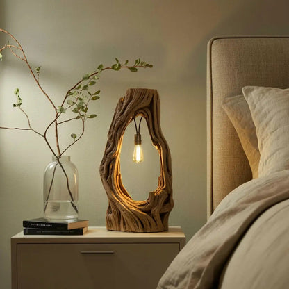 Rustic Floor Lamp With Exposed Bulb For Living Room Kitchnce