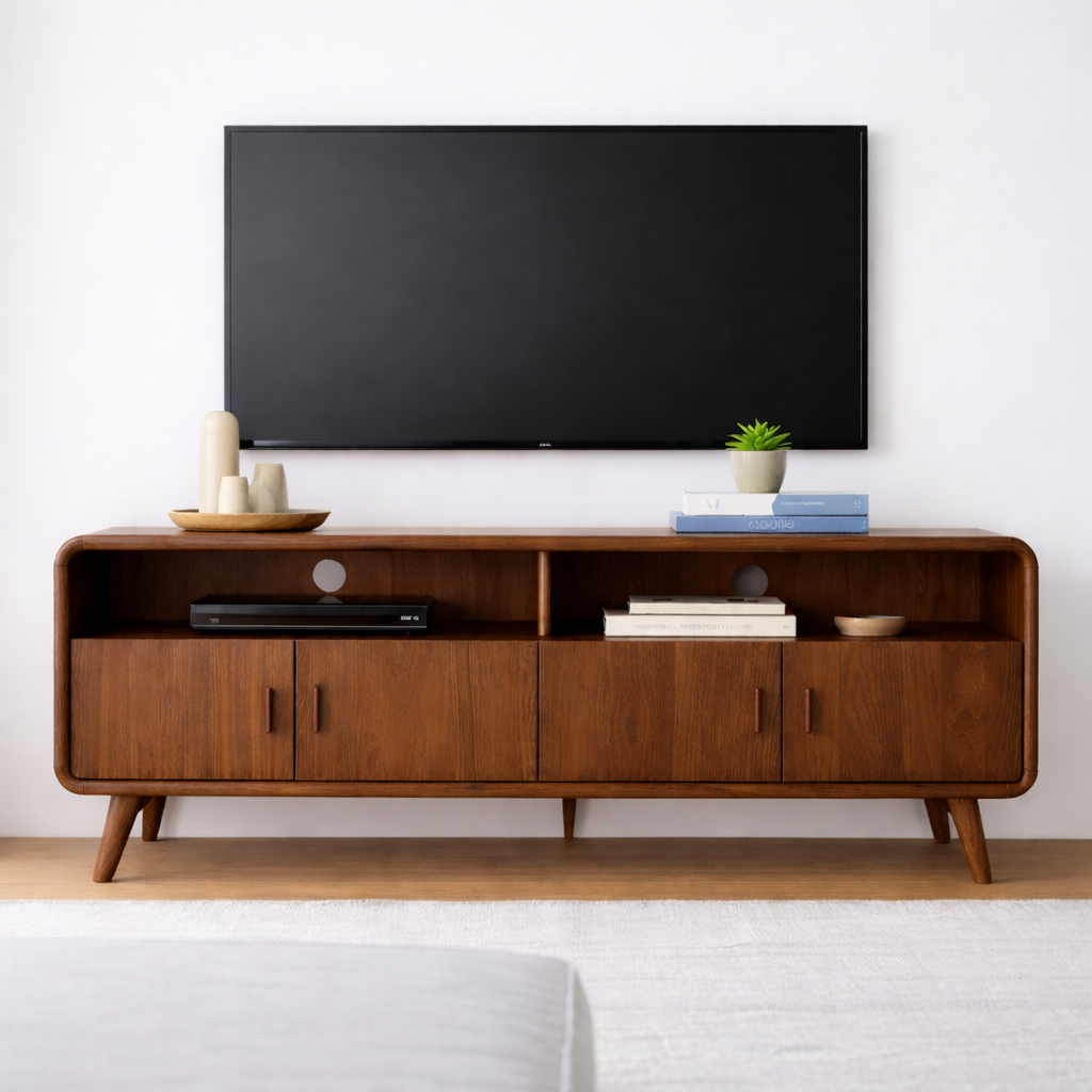 Modern Solid Wood TV Stand for Modern Living Rooms Kitchnce