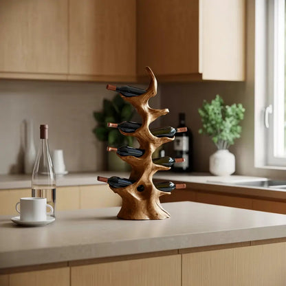 Handcrafted Wine Rack For Furniture Wine Display Unit Kitchnce