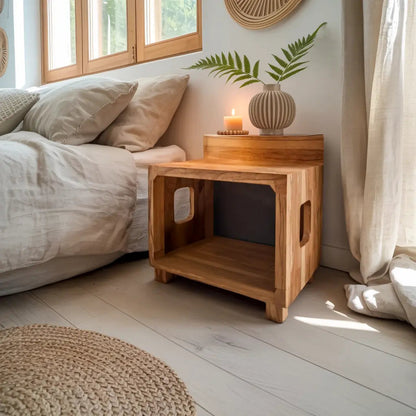 Modern Nightstand With Pet Bed For Small Spaces Kitchnce