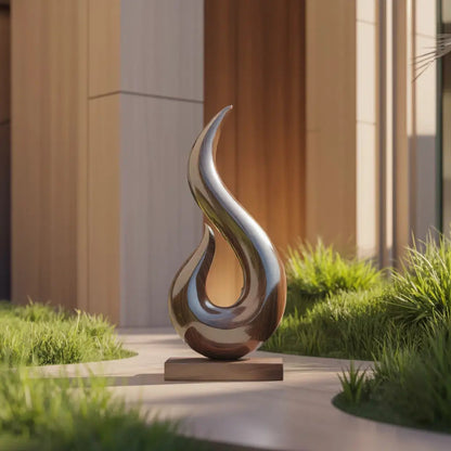 Handcrafted Abstract Sculpture For Outdoor Wall Design Kitchnce