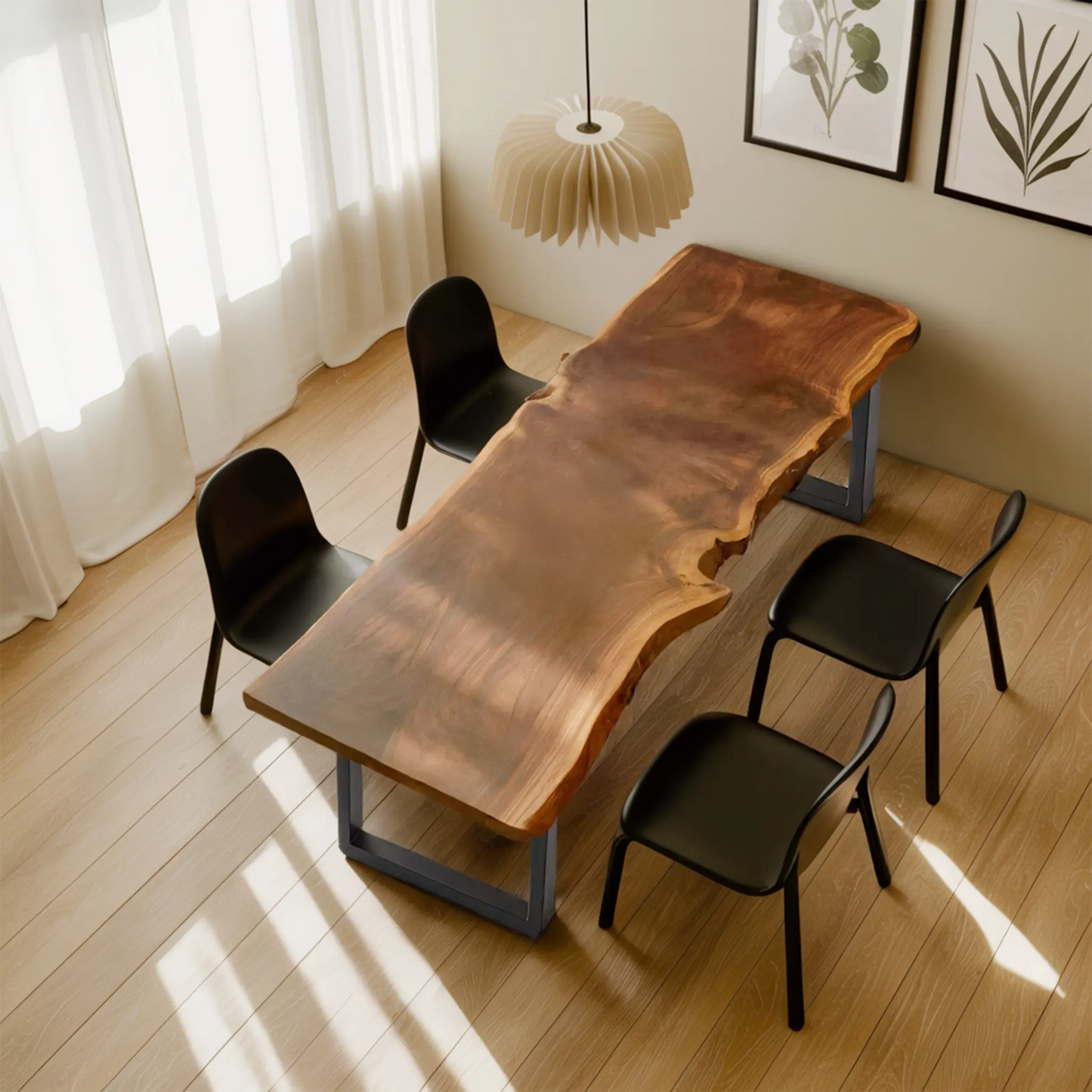 Rustic Live Edge Conference Table For Modern Office Kitchnce