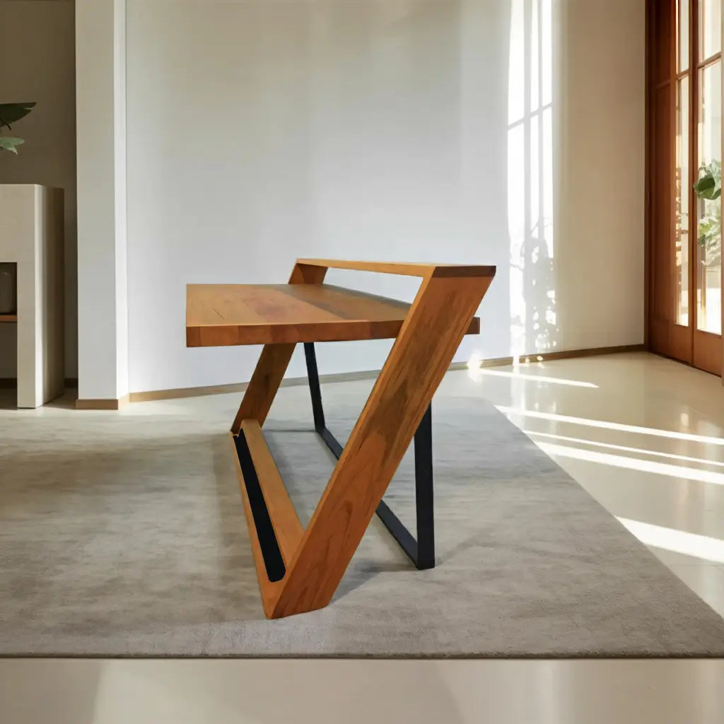 Unique Angular Desk With Z Frame For Home Or Office Kitchnce