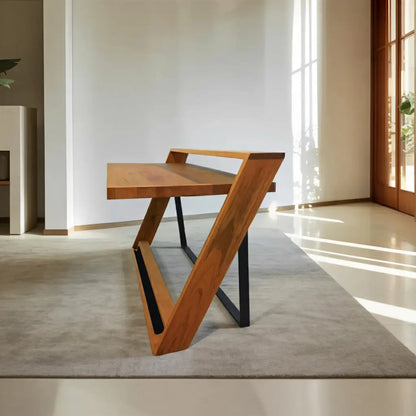 Unique Angular Desk With Z Frame For Home Or Office Kitchnce