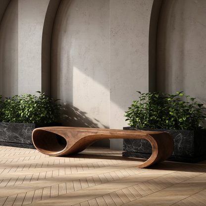 Modern Sculptural Bench For Entryway And Living Room Decor Kitchnce