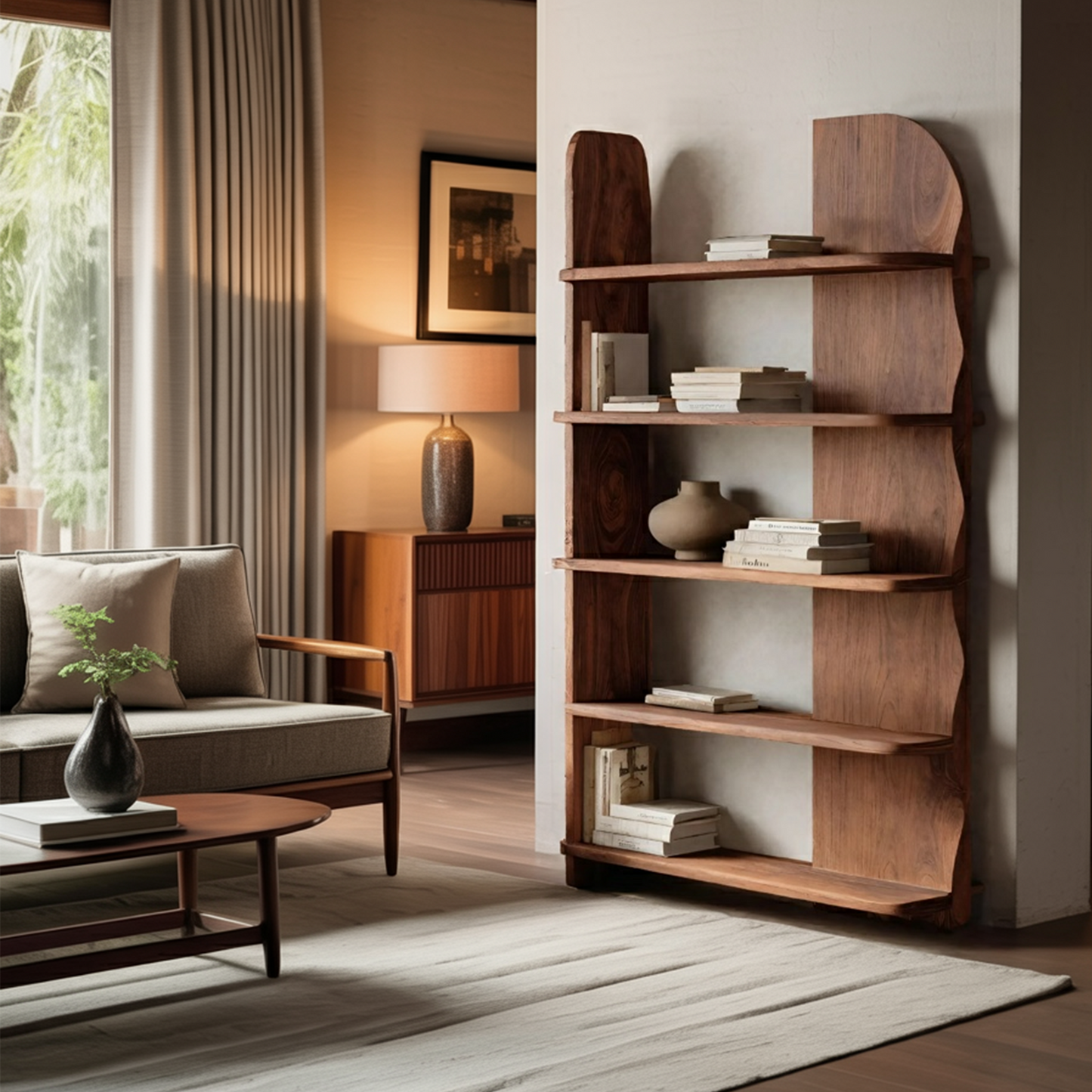 Minimalist Bookcase Sculptural Design For Living Decor Kitchnce