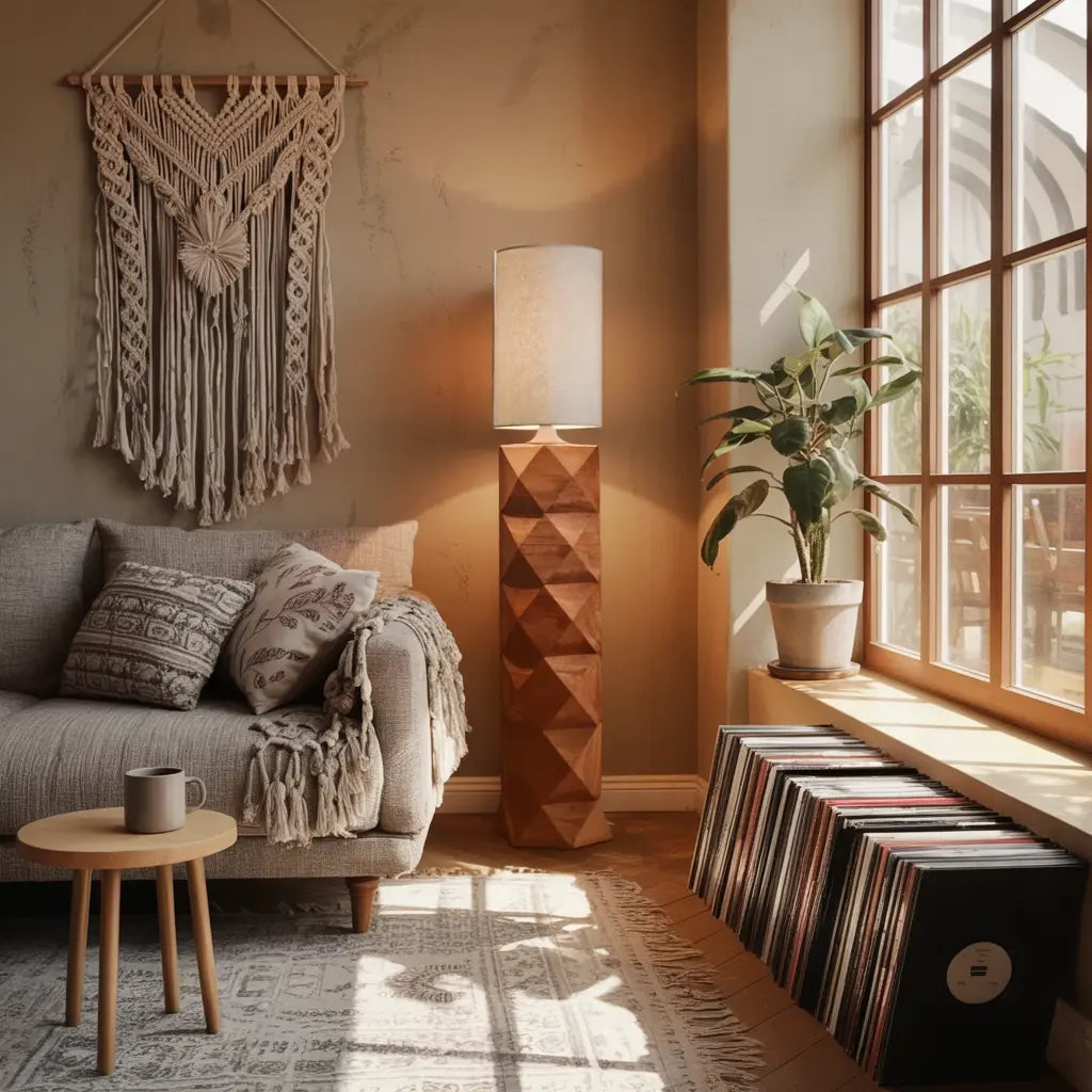 Contemporary Sculptural Lamp Pair For Bedroom And Office Kitchnce