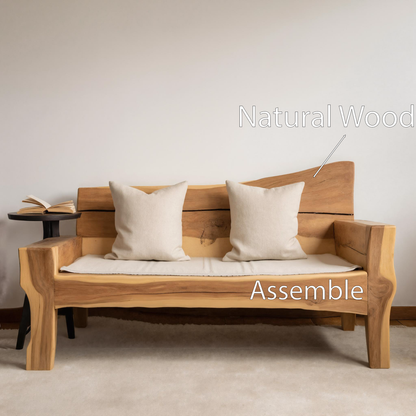 Artistic Live Edge Sofa For Living Room Kitchnce