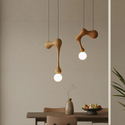 Modern Organic Pendant Light With Sculptural Form For Dining Room Kitchnce