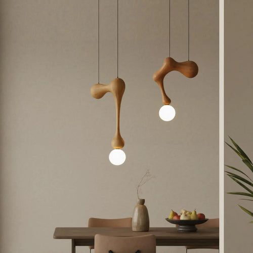 Modern Organic Pendant Light With Sculptural Form For Dining Room Kitchnce