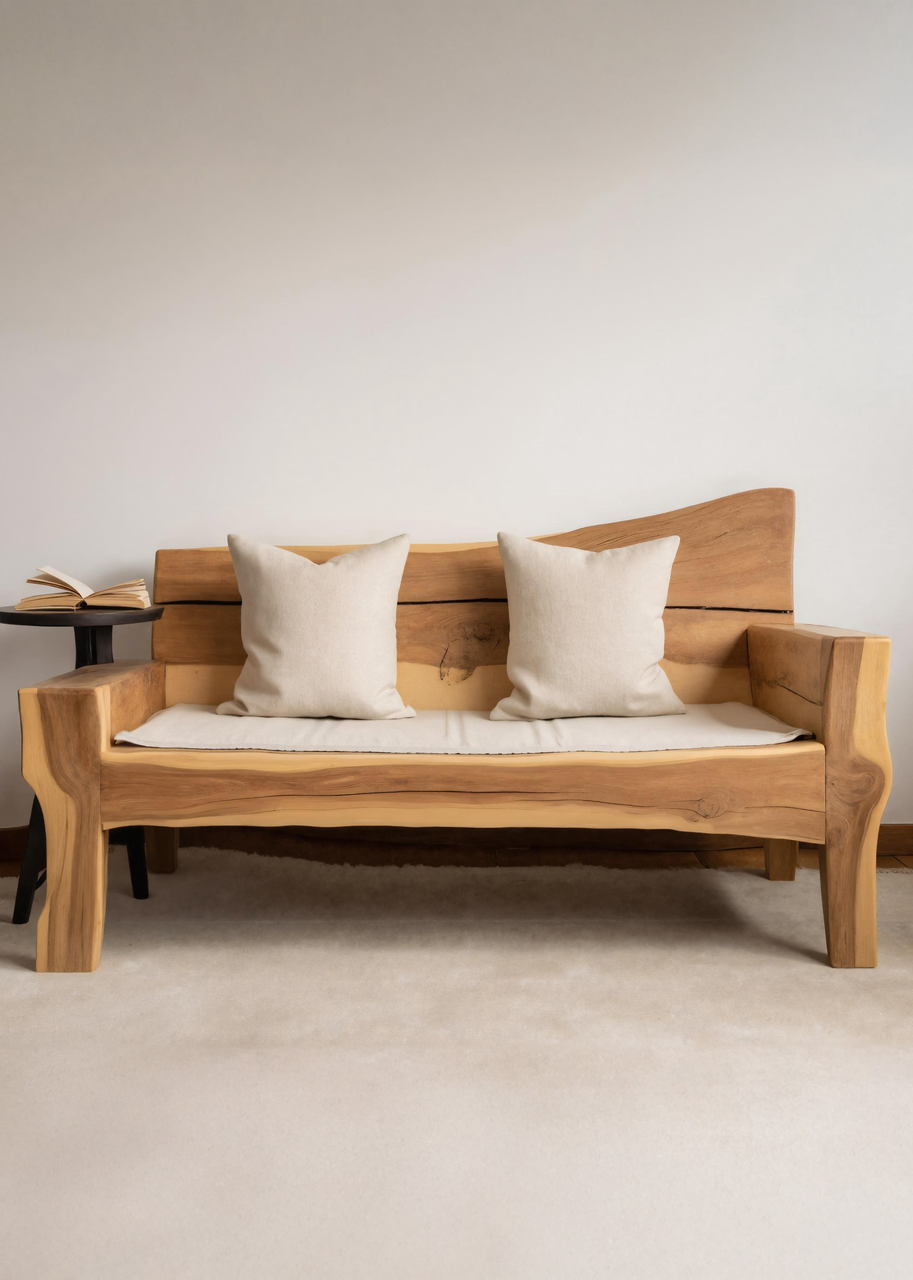 Artistic Live Edge Sofa For Living Room Kitchnce
