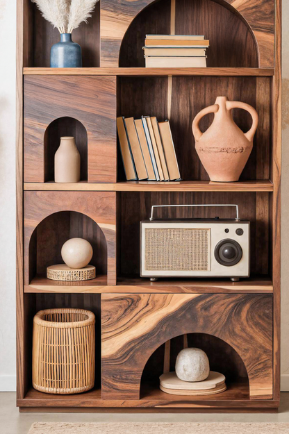 Modern Arch Bookshelf For Living Room Or Office Kitchnce