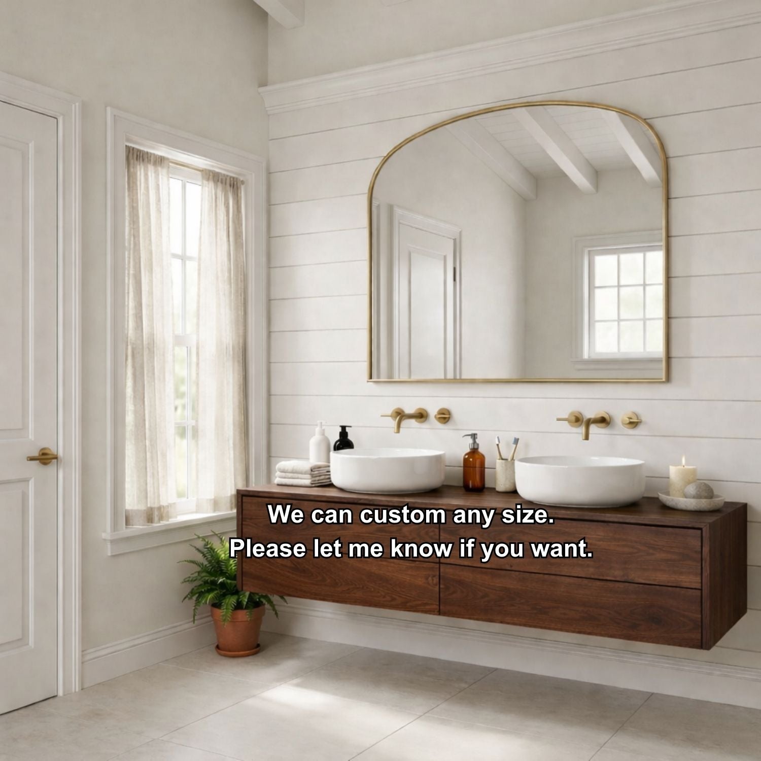 Floating Bathroom Vanity with Double Drawers – Handcrafted Solid Wood Design Kitchnce