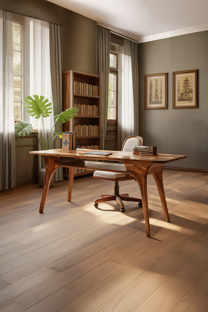 Modern Solid Wood Desk For Living Room And Office Decor Kitchnce