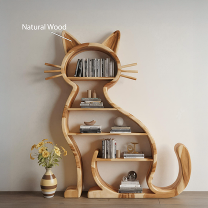Modern Cat Bookshelf With Playful Design For Living Room Or Playroom Kitchnce